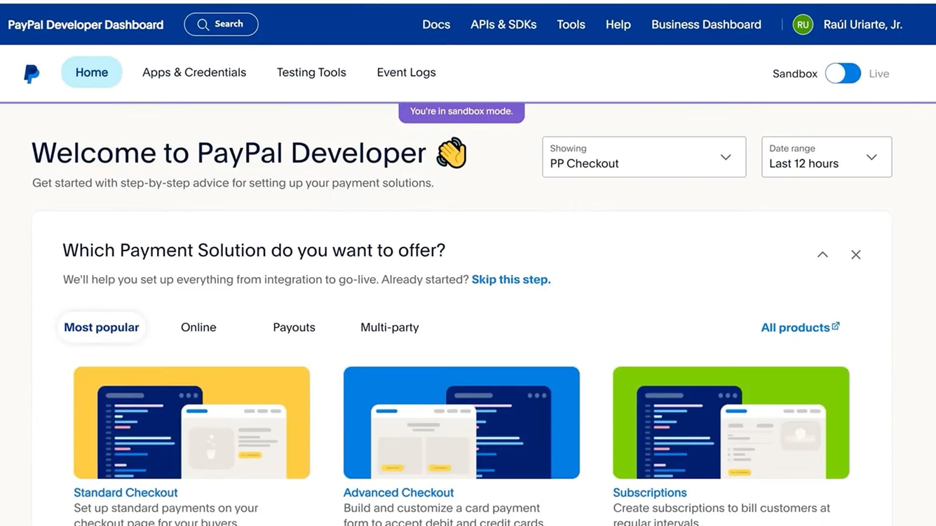 如何创建PayPal沙箱账户